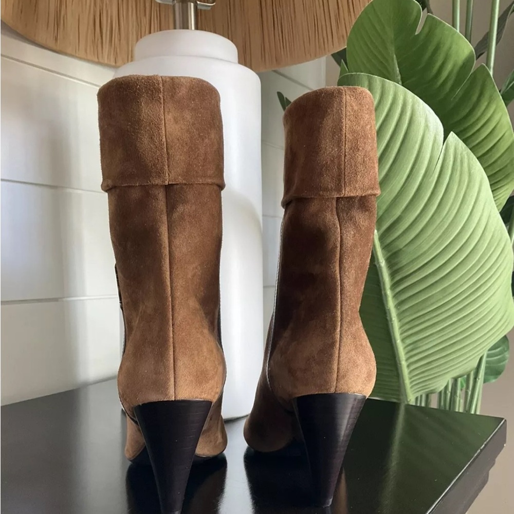YSL Saint Laurent Liz 85 Suede Boots - Picture 6 of 12